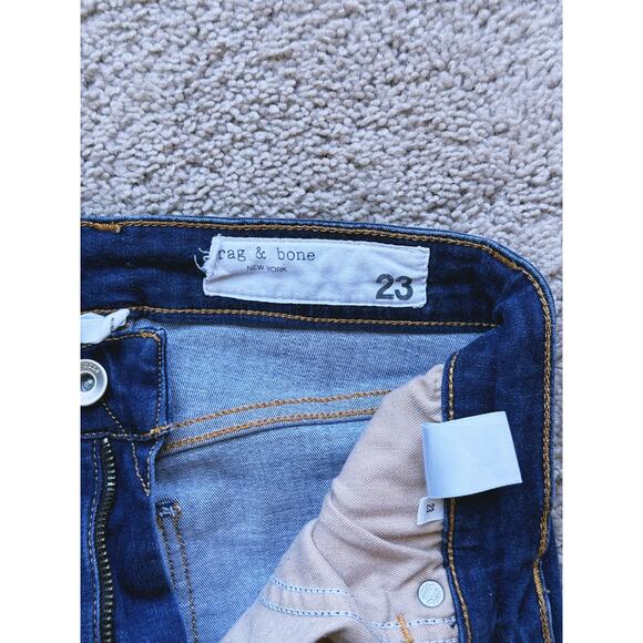 Rag & Bone Epic Nina High Rise Skinny Jeans Ashland Dark Wash 23 Classic Clean - Picture 4 of 7